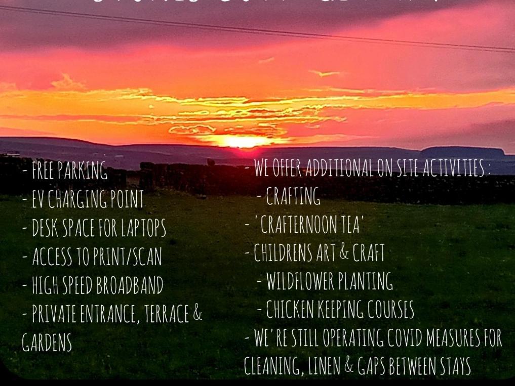 Stones Cottage Farm, Nr Haworth, Family Friendly, Work Friendly, Gaming Barn, Crafting, Free Wifi, Free Parking, Ev Point Oxenhope Exteriér fotografie